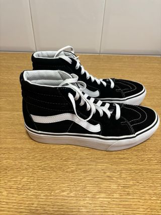 Zapatillas Vans Plataforma Bota talla 39 poco USO
