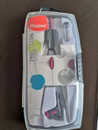 Lote reglas y compás Staedtler y Maped