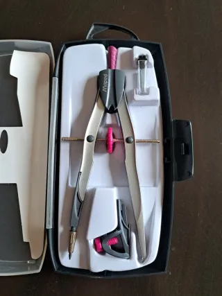 Lote reglas y compás Staedtler y Maped