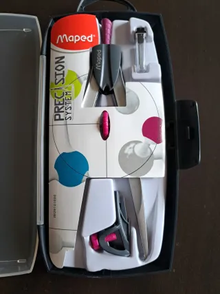 Lote reglas y compás Staedtler y Maped