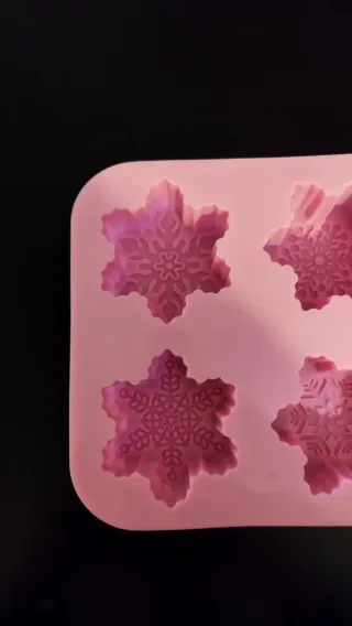 Stampo Silicone Fiocchi Neve Rosa