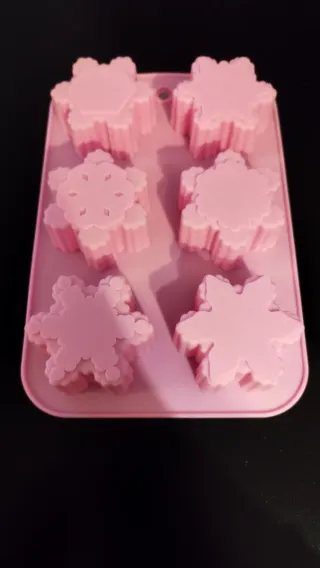 Stampo Silicone Fiocchi Neve Rosa