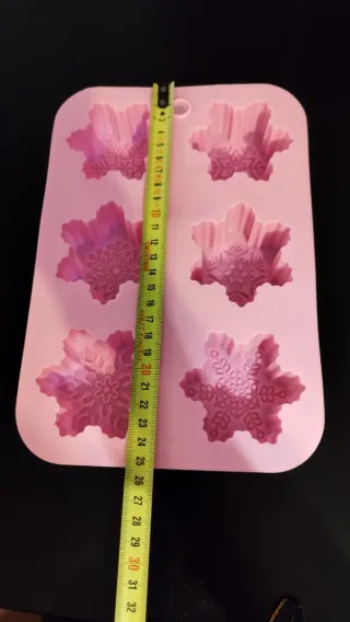 Stampo Silicone Fiocchi Neve Rosa