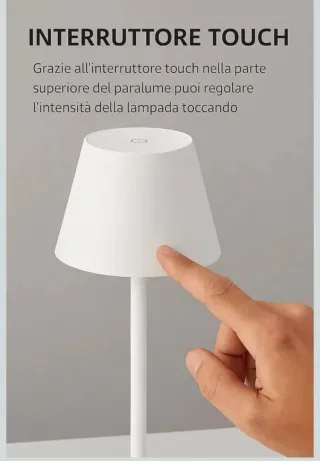2 Lampade LED da tavolo ricaricabile