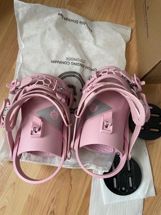 Fijaciones Snowboard Union Juliet Rosa Talla S