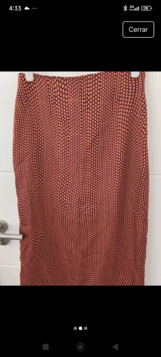 Falda larga estampada