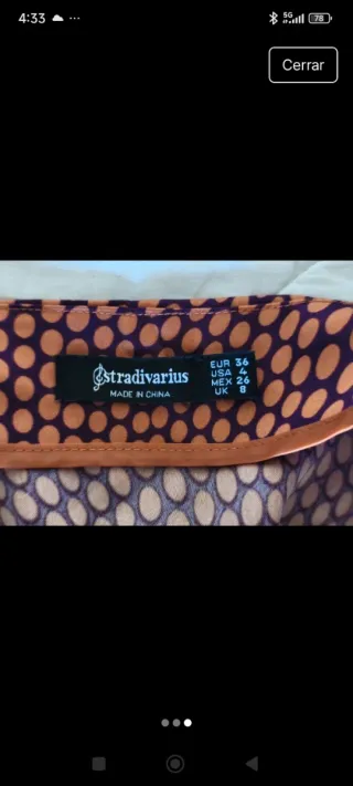 Falda larga estampada