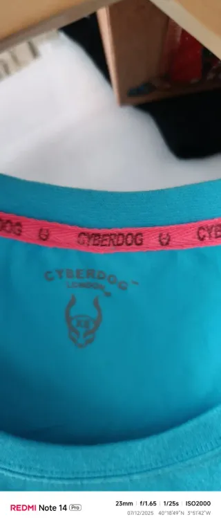 Camiseta manga corta azul Ciberdog Talla XS