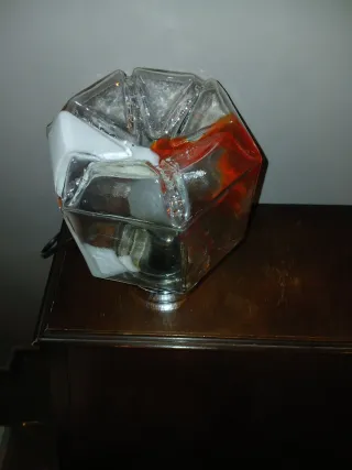 Lampada design italiano anni '60 vetro