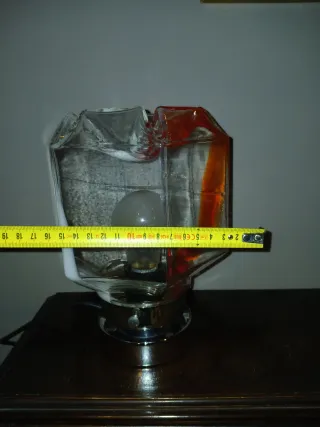 Lampada design italiano anni '60 vetro