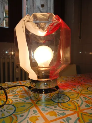 Lampada design italiano anni '60 vetro