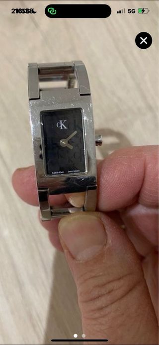 Orologio Calvin Klein Nero/Argento Donna