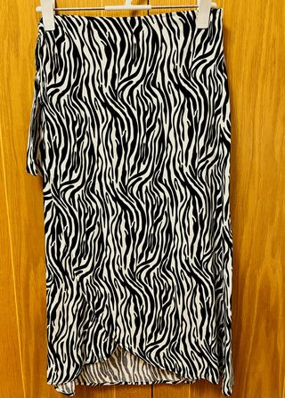 Falda Verano Estampado Cebra