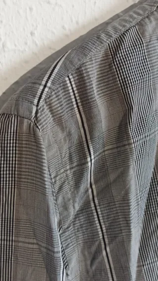 Camisa Zara cuadros gris