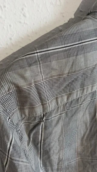 Camisa Zara cuadros gris