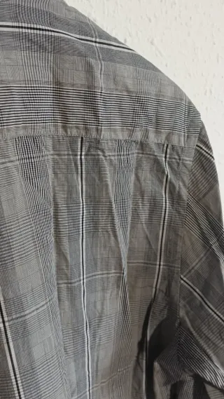 Camisa Zara cuadros gris