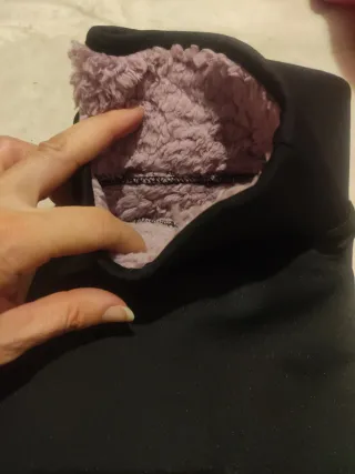 Leggings negros forrados