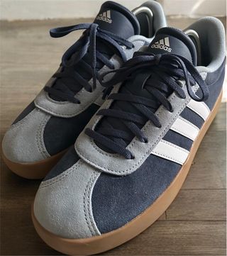 Adidas VL Court 3.0 Unisex Blu/Grigio Nuove 39 1/3