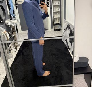 Completo uomo blu lino Conbipel