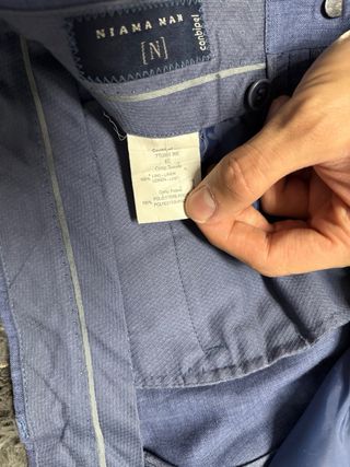 Completo uomo blu lino Conbipel