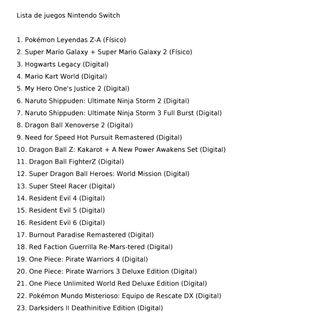 Nintendo Switch 2 + 23 juegos