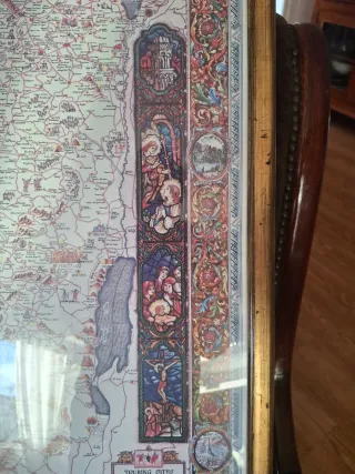 Mapa Antiguo de Israel Vintage