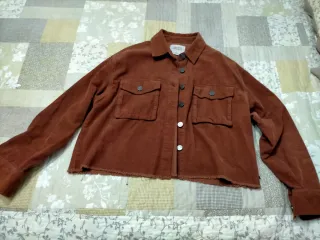 Chaqueta de pana mujer marrón