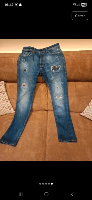 Pantalón Salsa Regular Fit Desgastado