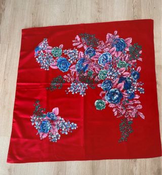 Pañuelo estampado floral rojo Nuevo