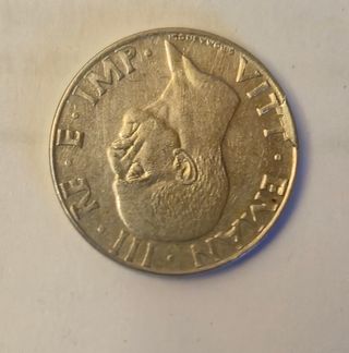 Italia,50 centesimi 1940.Errore,fallo nel tondello