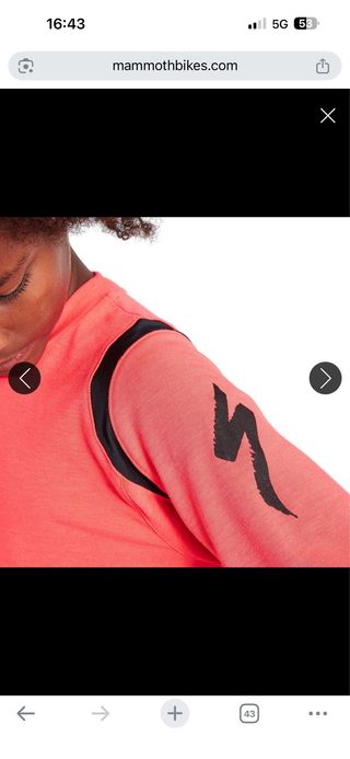 Maillot Specialized Trail Yout Ls S