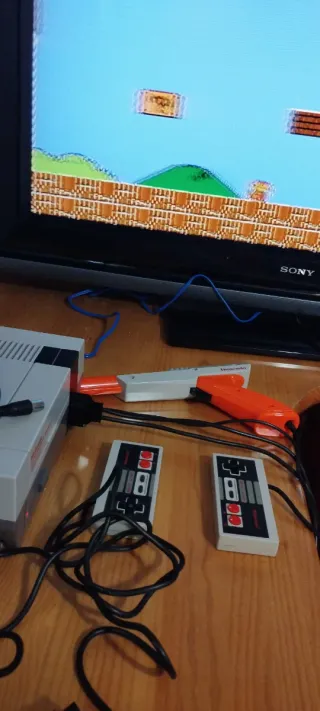 Nintendo NES Consola Gris con Accesorios