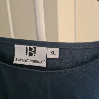 Vestido y delantal medieval azul Talla XL