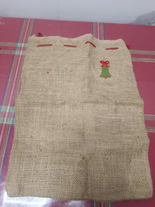 Sacco juta Natale 48x34 cm