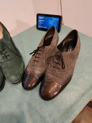 Set Scarpe Donna Marrone e Verde