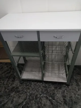 Mueble Cocina Metal y Madera