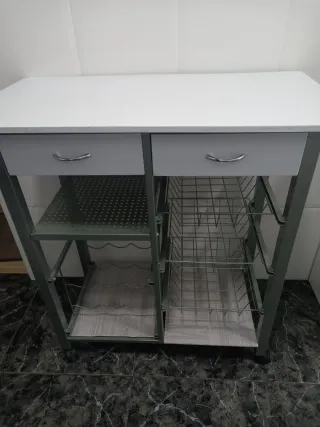 Mueble Cocina Metal y Madera