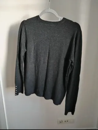 Jersey punto Zara gris XL