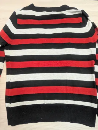 Jersey de pico a rayas