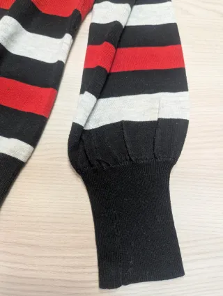 Jersey de pico a rayas