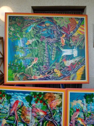 Confezione 3 Quadri Decorativi ad olio, pittore Rald