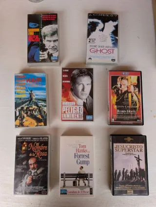 Lote 8 Películas VHS Acción Aventura Drama