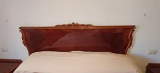 Pie de cama y cabecero de madera