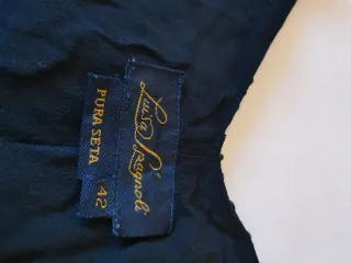 Top Luisa Spagnoli Seta Tg 42 Nero