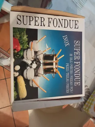 Set Fondue Acero Inoxidable