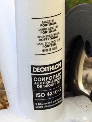 Bicicleta infantil blanca