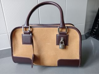 Bolso Loewe Beige y Marrón Tipo Amazona
