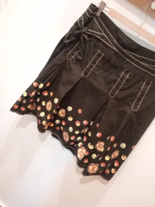 Falda Promod Talla 42 Estampada