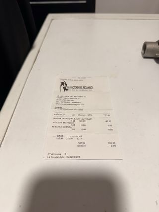 Motor lavadora Balay nuevo