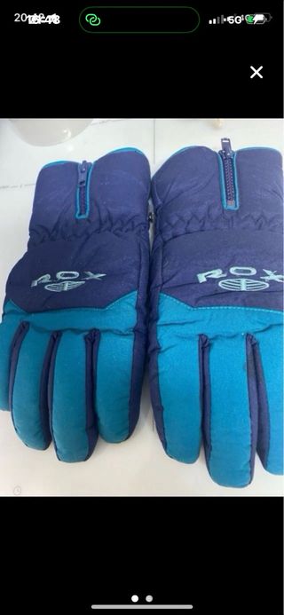 Guantes de esquí T.6 Azul/Morado
